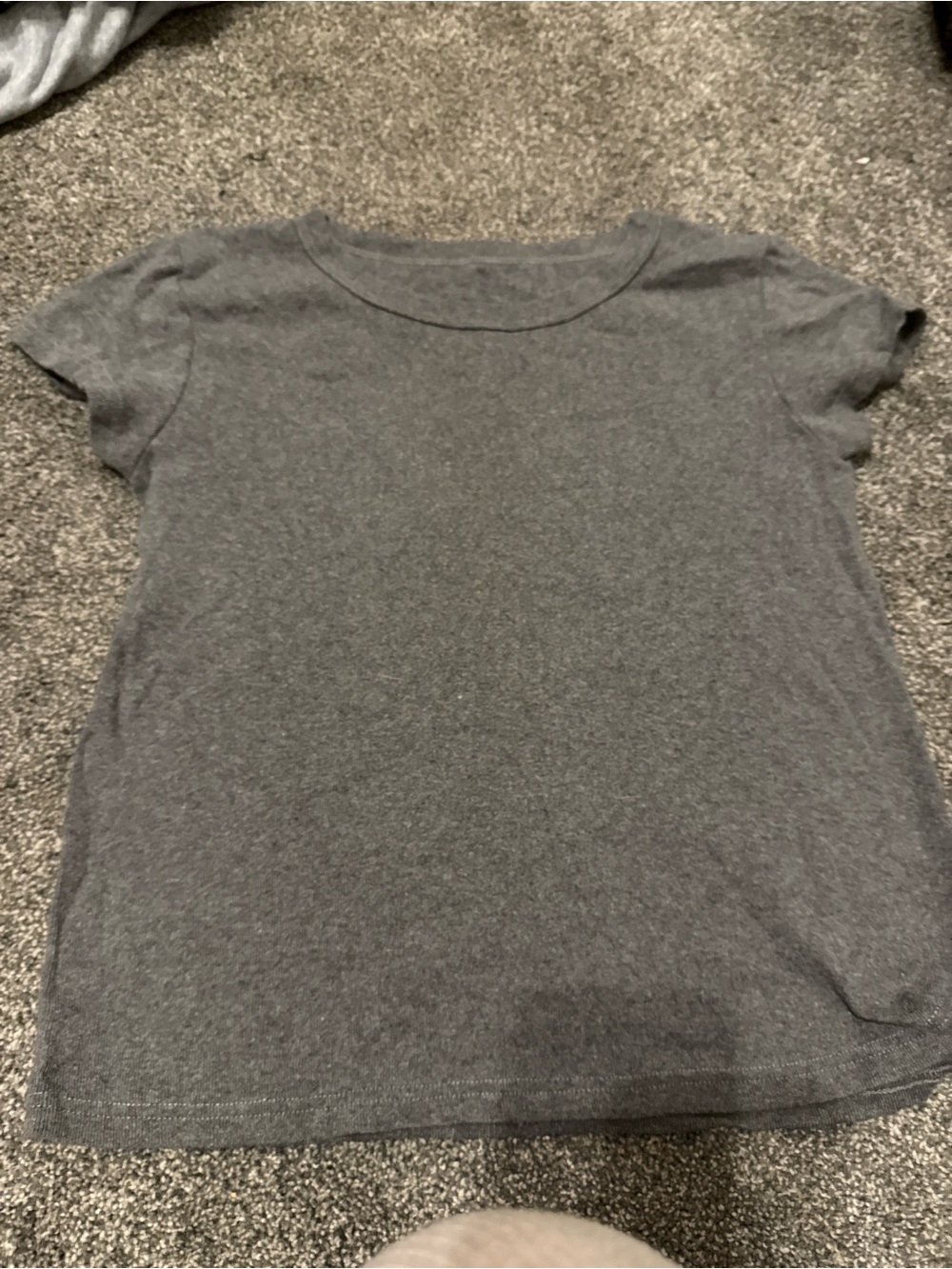 Brandy Melville Heather Gray Short Sleeve Crew Tee
